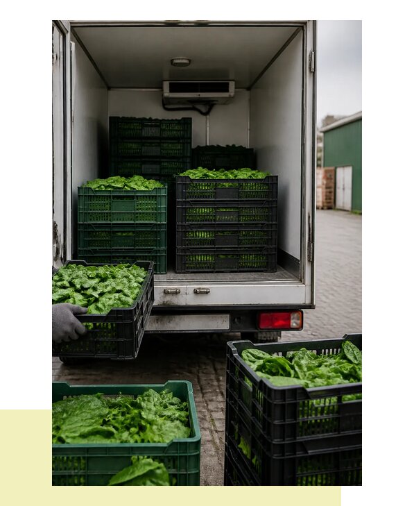 Перевозка шпината в Рославль с сохранением свежести продукции